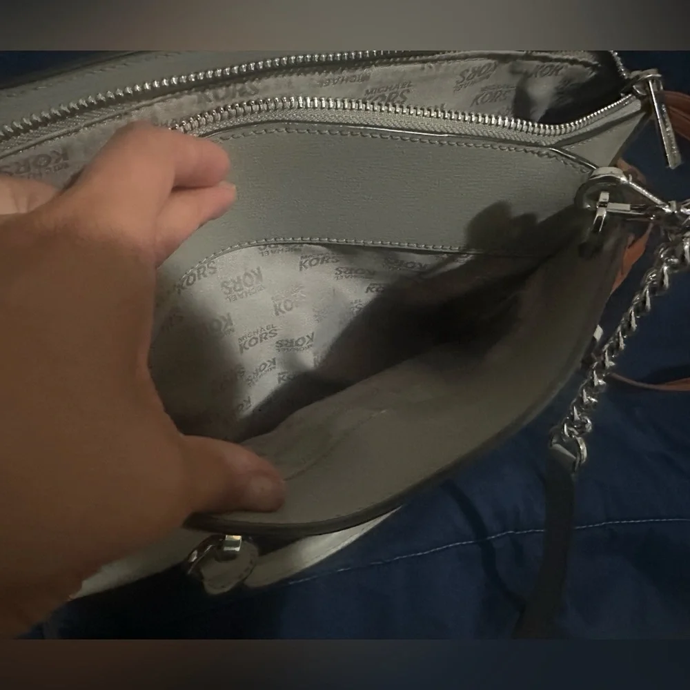 Michael Kors Leather Shoulder Bag - Picture 5 of 6